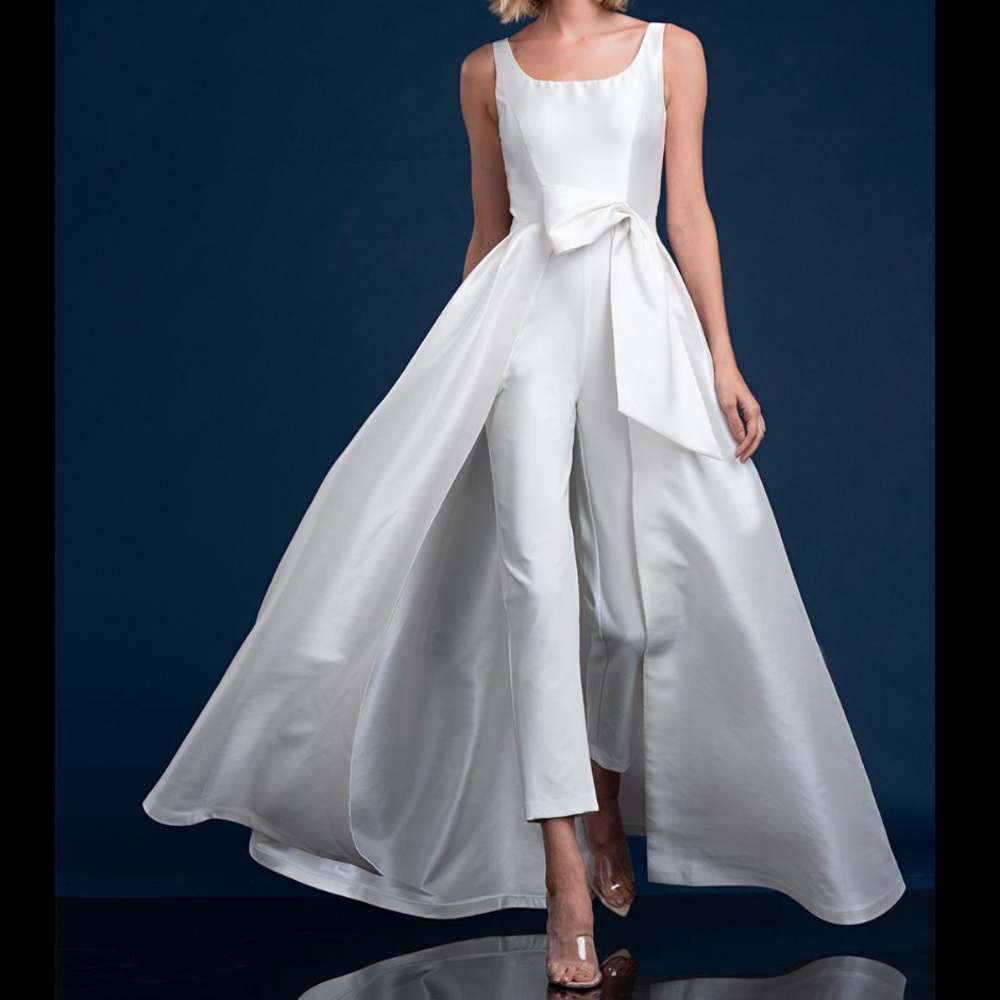 Kay Unger Sophie Jacquard Sleeveless Jumpsuit